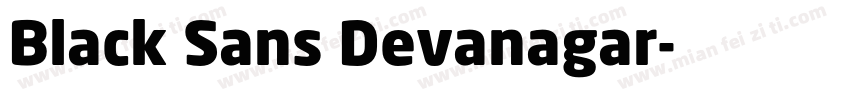 Black Sans Devanagar字体转换